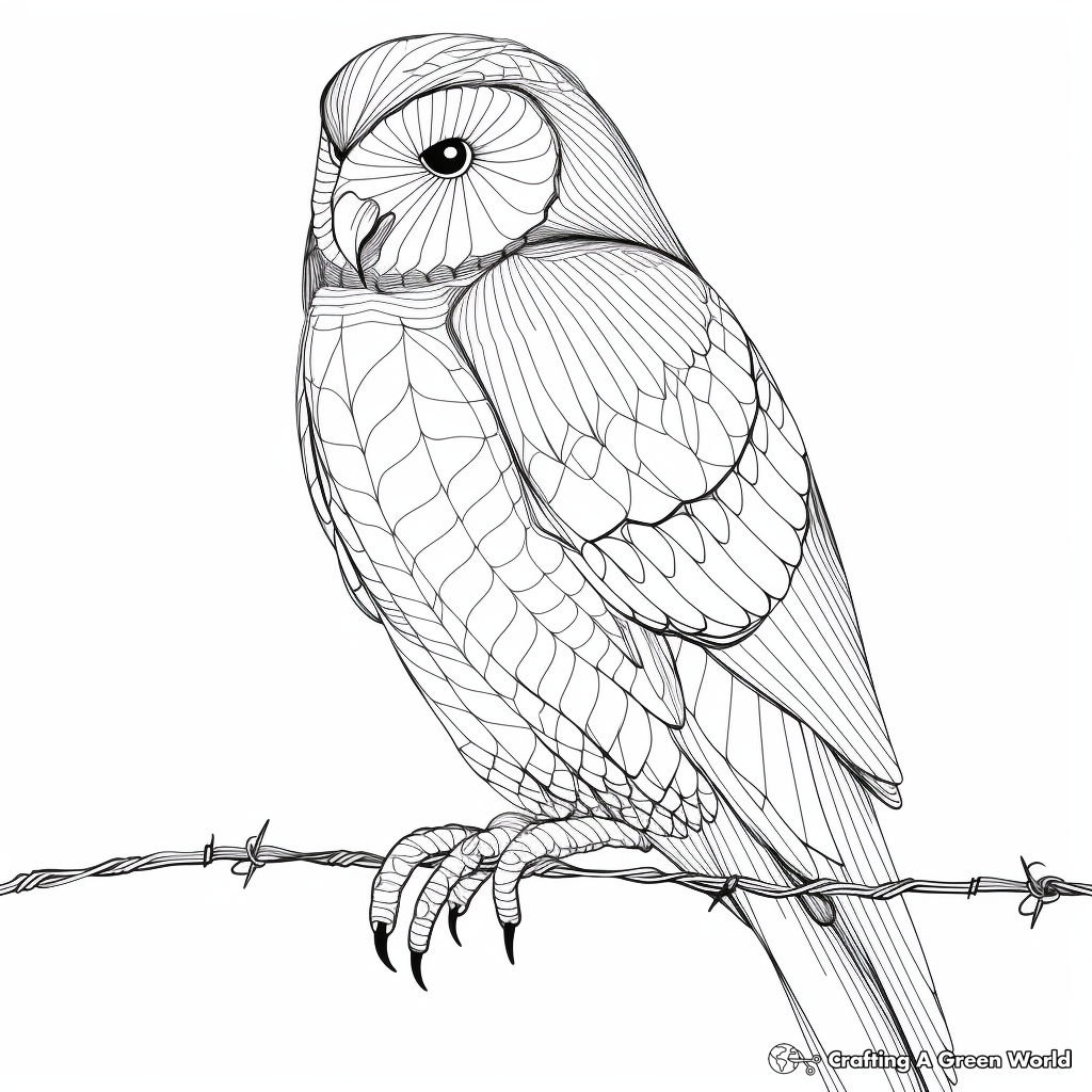 Barn owl coloring pages