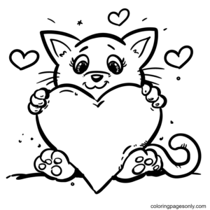 Heart coloring pages printable for free download