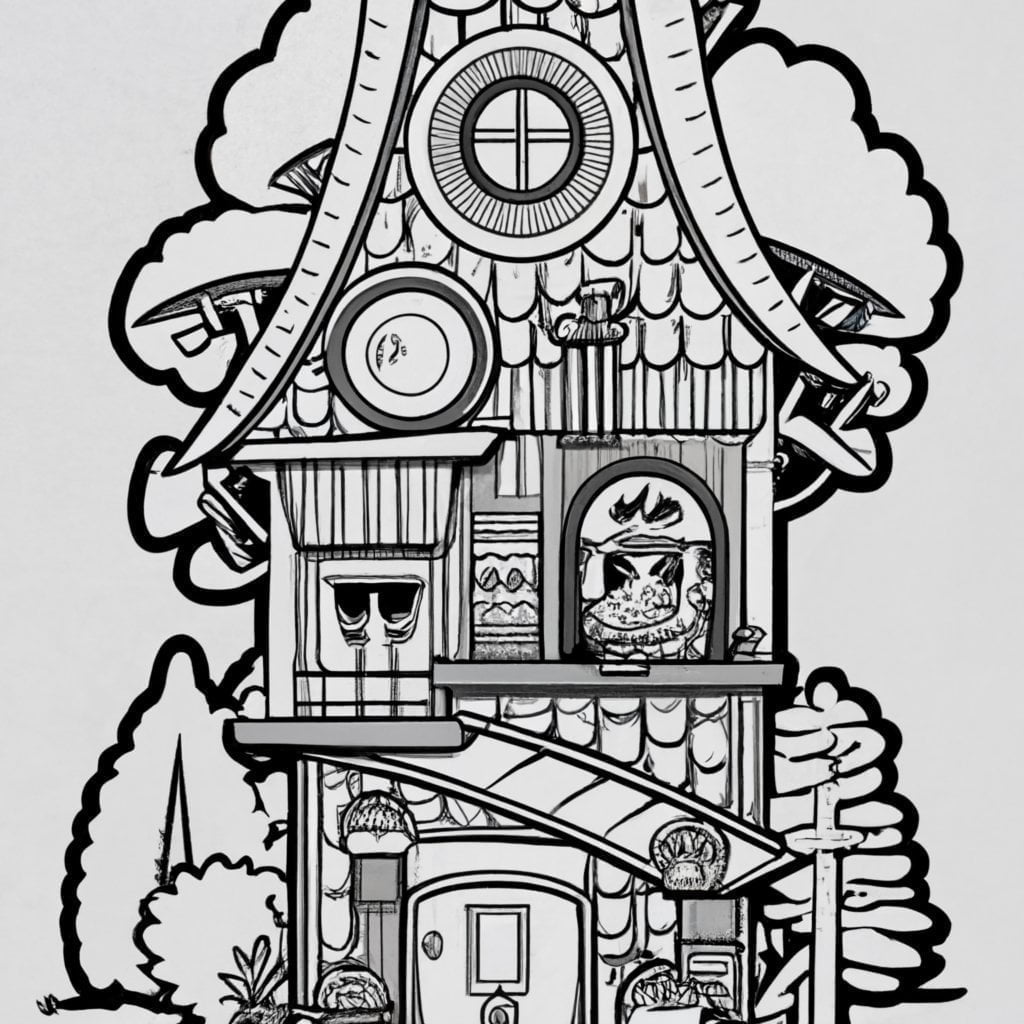 The owl house coloring page