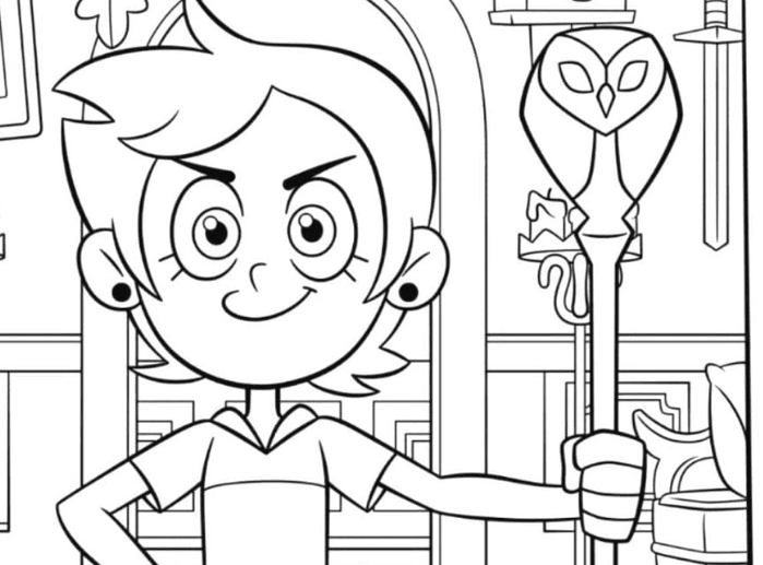 The owl house coloring pages