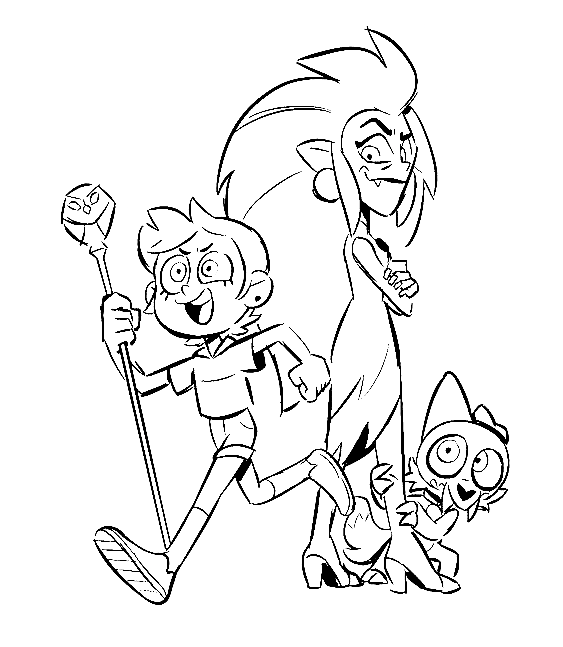 The owl house coloring pages