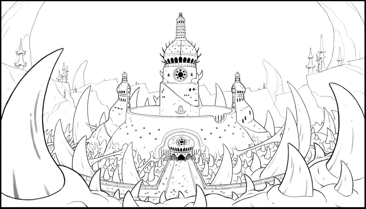 Sam bosma on x gonna make a thread of some of my background layouts from the owl house and update it throughout the season heres a few from episode one yes there