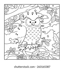 Hundred color by number owl royalty