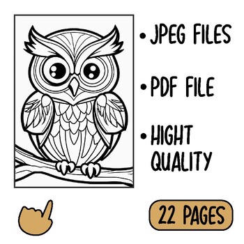 Owl coloring pages by lustop tpt