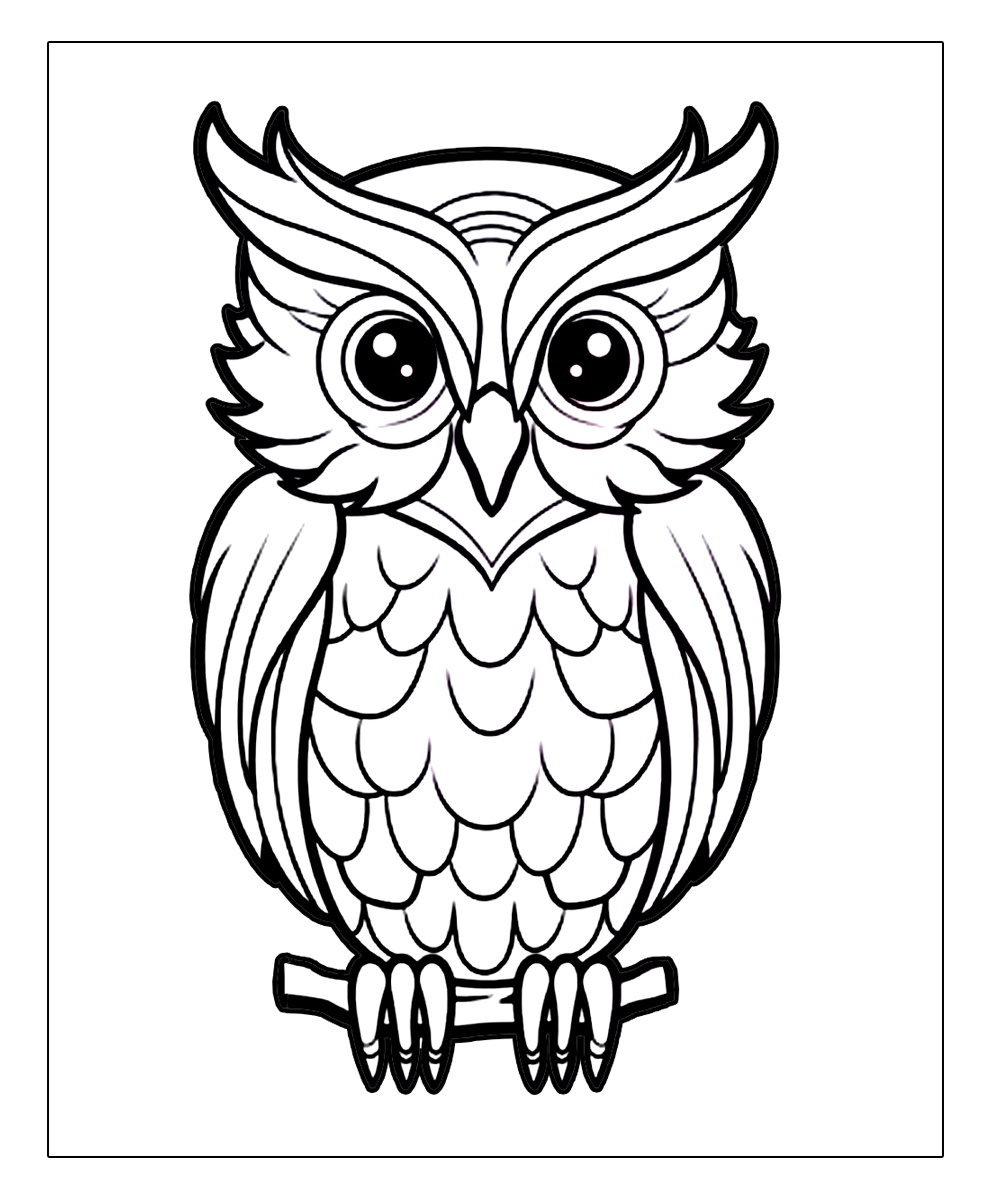 Owl coloring pages rulers of the silent nights