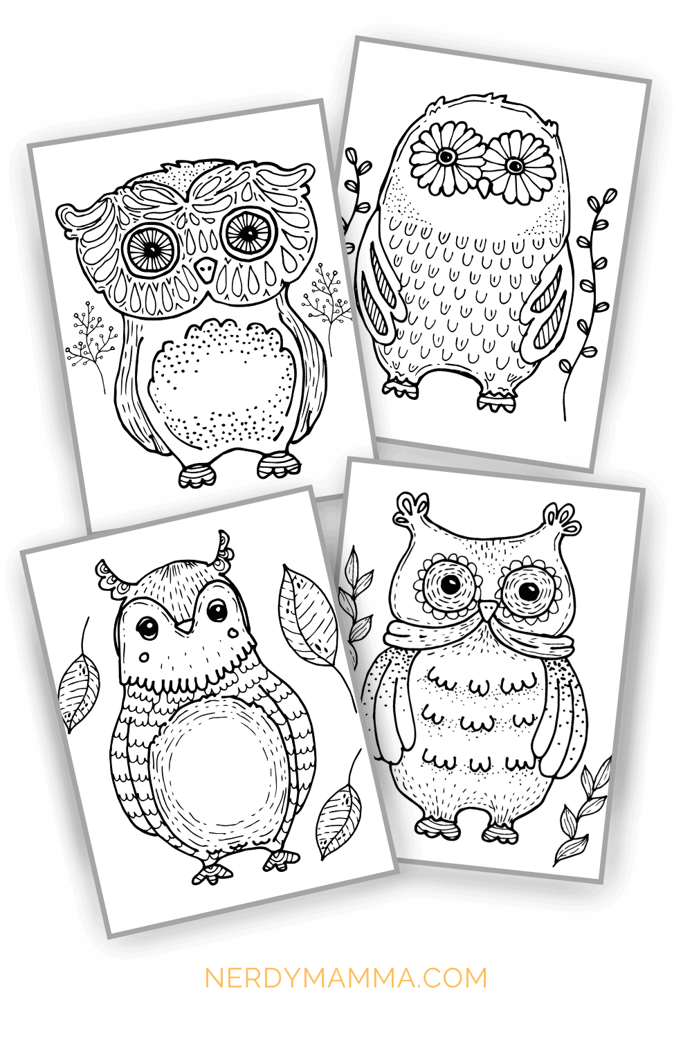 Owl coloring pages