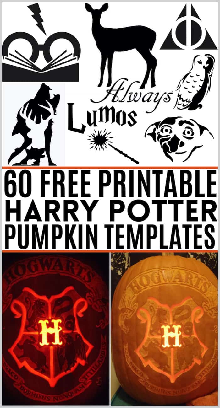 Free harry potter pumpkin stencils for an amazing halloween
