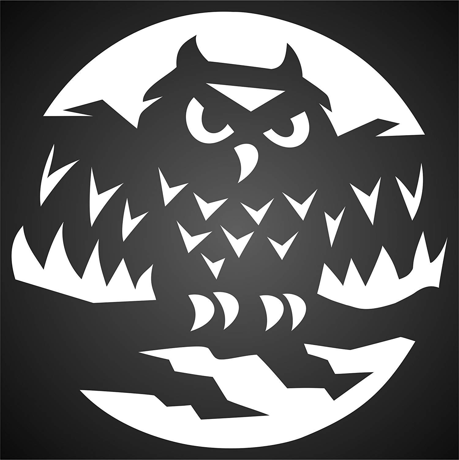 Halloween owl stencil x inch s