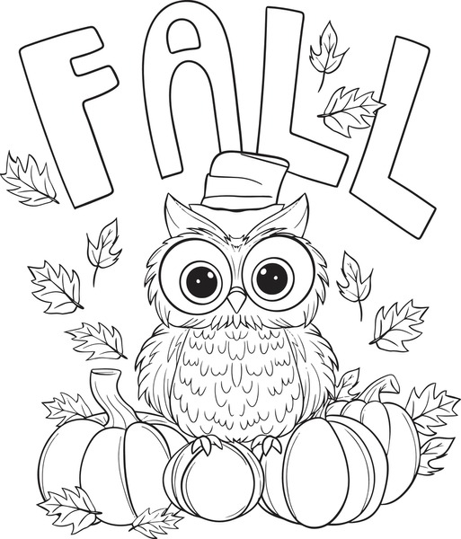 Thousand coloring page fall leaves royalty