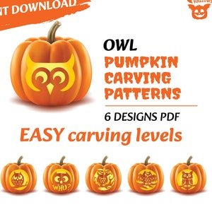 Owl pumpkin stencil