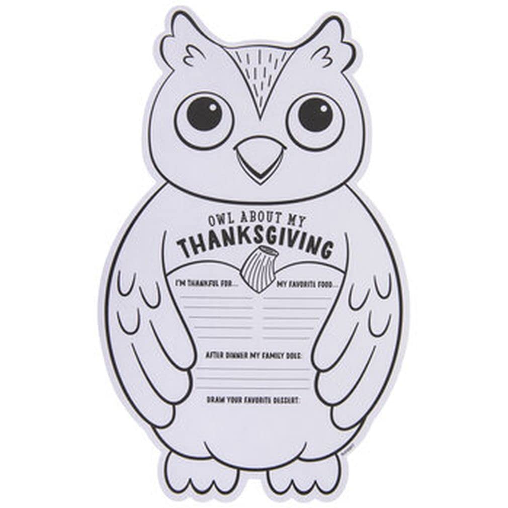 Owl about my thanksgiving coloring sheets