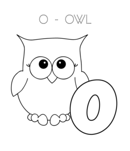 Owl coloring pages playing learning