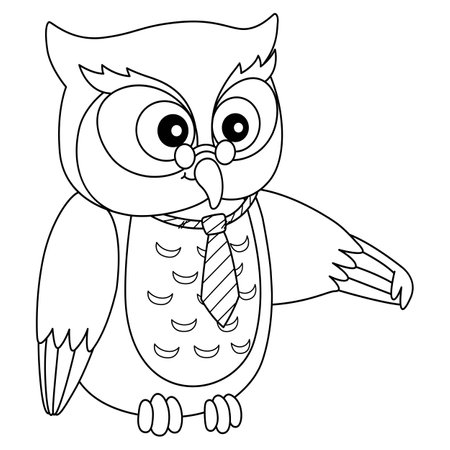 Owl coloring pages for kids cliparts stock vector and royalty free owl coloring pages for kids illustrations