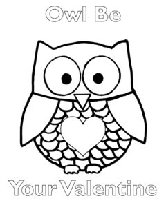 Valentines day coloring sheet