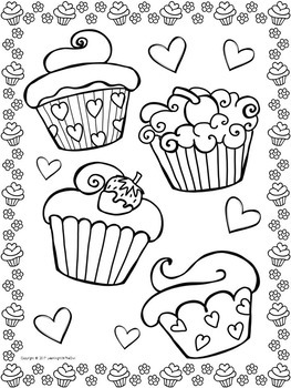 Valentines day coloring pages freebie by learning with the owl tpt