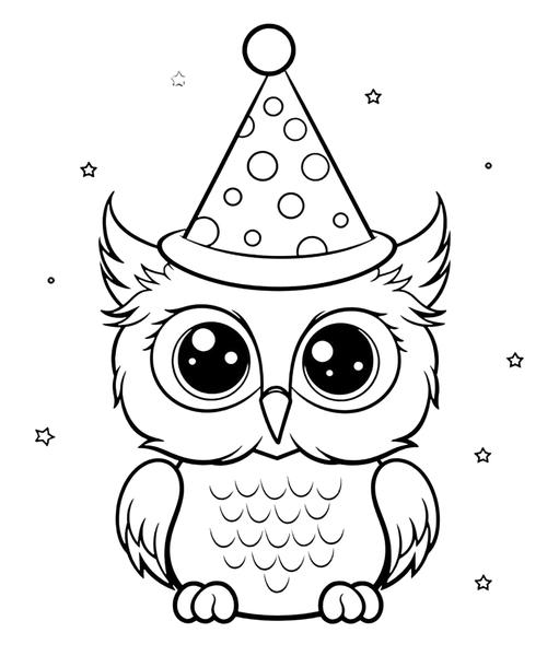 Free printable owls coloring pages list