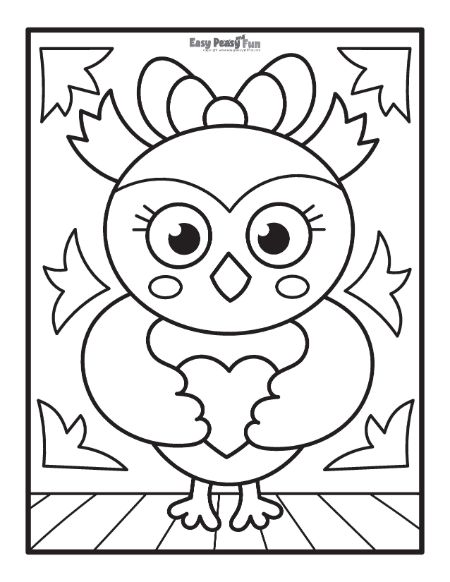 Owl coloring pages â printable sheets