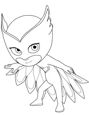 Fantastic owlette coloring pages