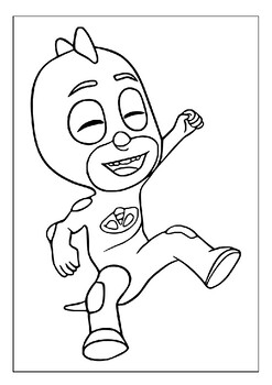 Catboy owlette gekko printable pj masks coloring pages collection delight