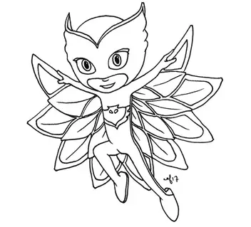 Fantastic owlette coloring pages