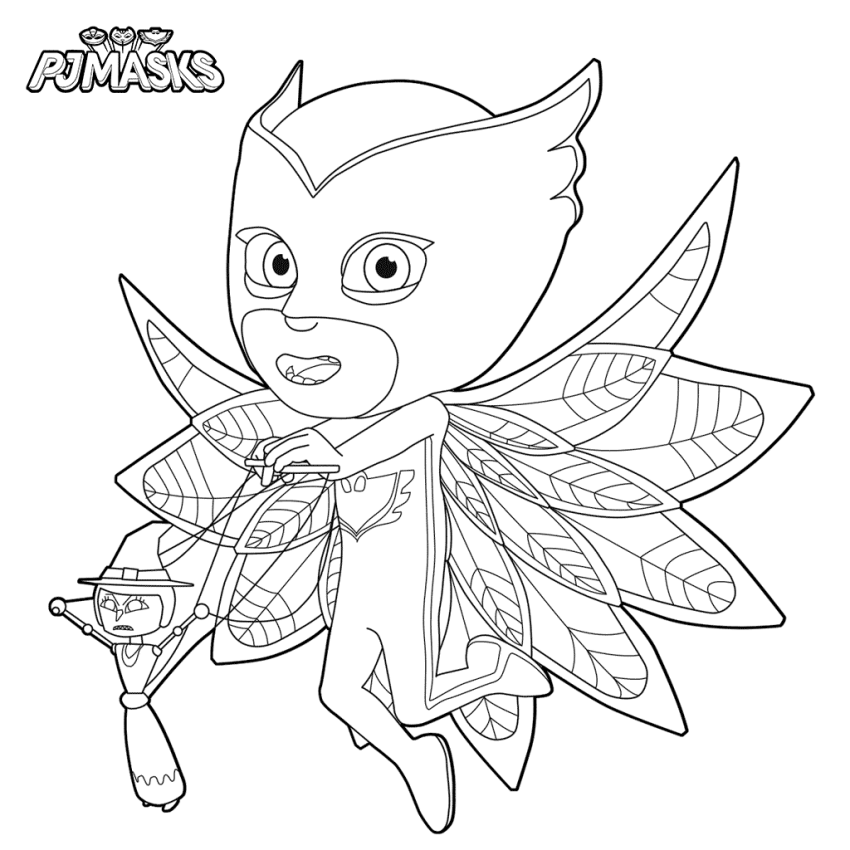 Pj masks coloring pages