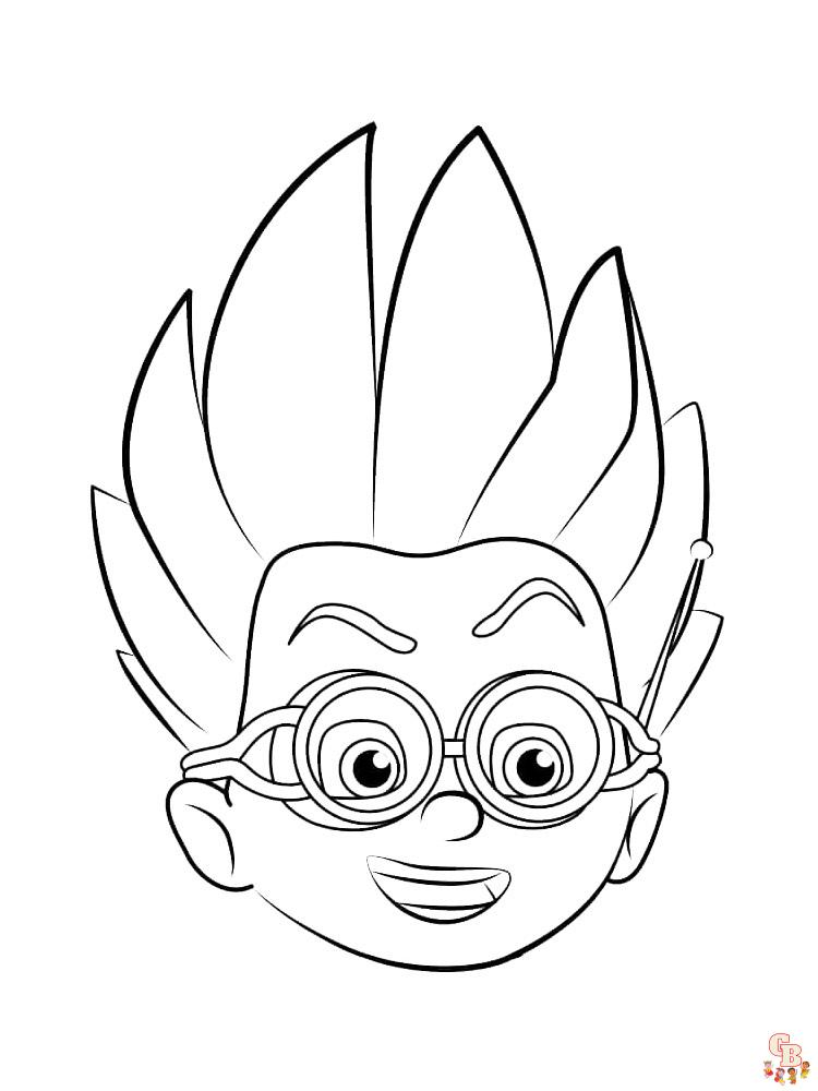 Free pj masks coloring pages for kids