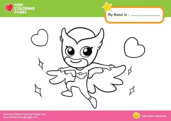 Fantastic owlette coloring pages