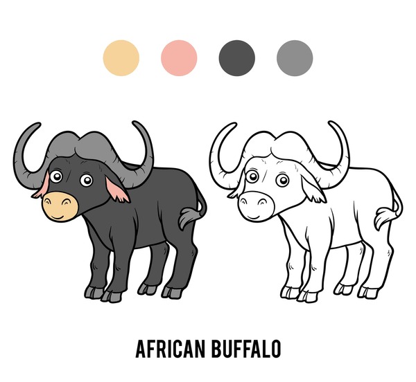Thousand cartoon ox colour white royalty