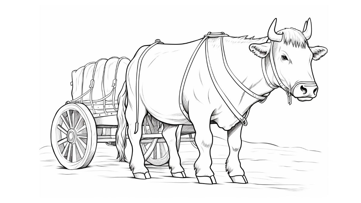 Ox coloring pages