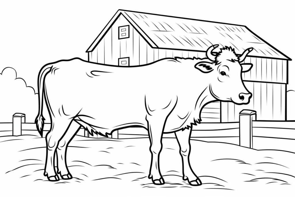 Ox coloring pages