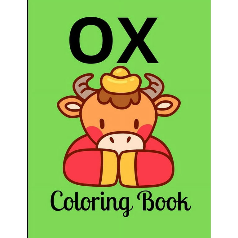 Ox coloring book ox coloring book a fun coloring pages for kids paperback