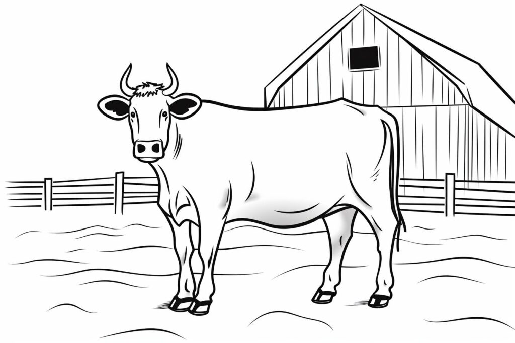 Ox coloring pages