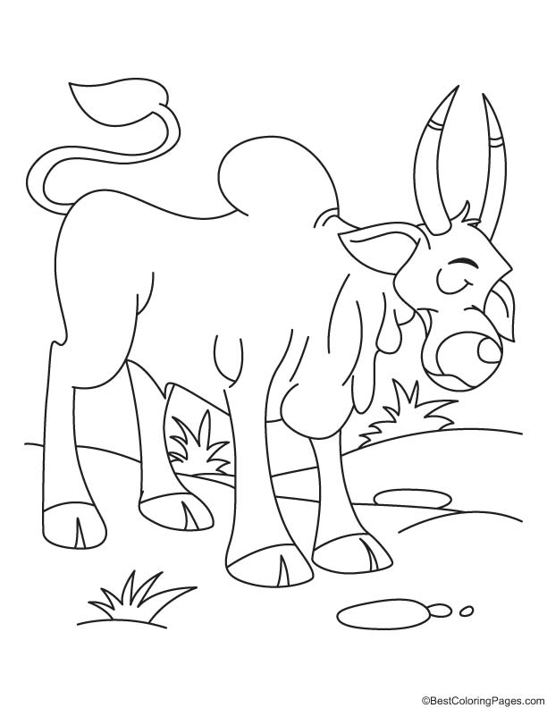 Sad ox coloring page download free sad ox coloring page for kids best coloring pages