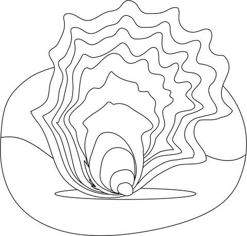 Oyster coloring page free printable coloring pages