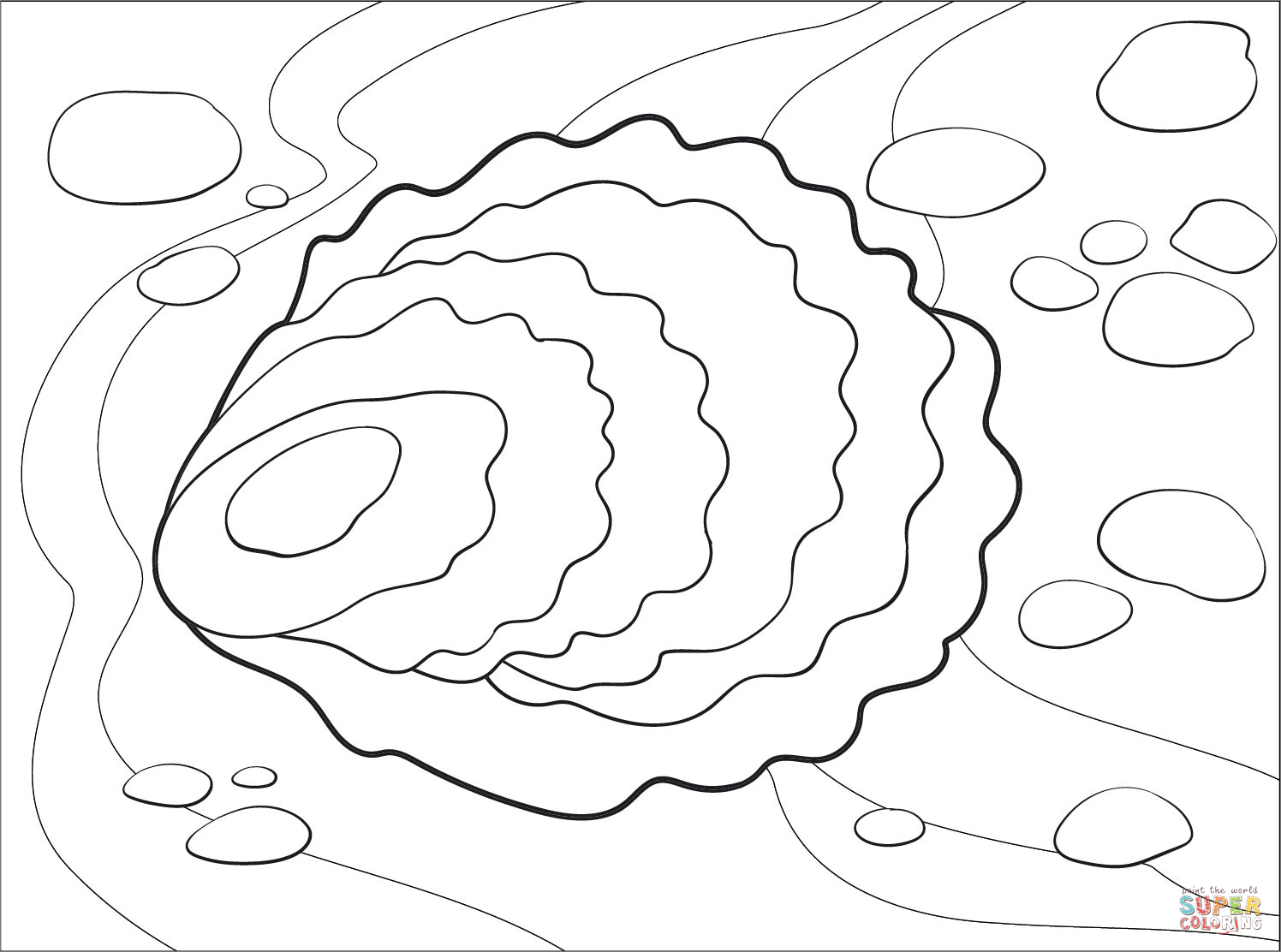 Oyster coloring page free printable coloring pages