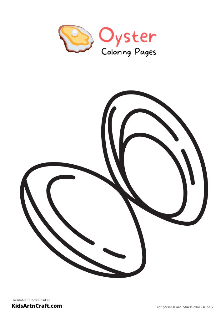Oyster colorg pages for kids â free prtables prtables free kids colorg pages for kids free kids