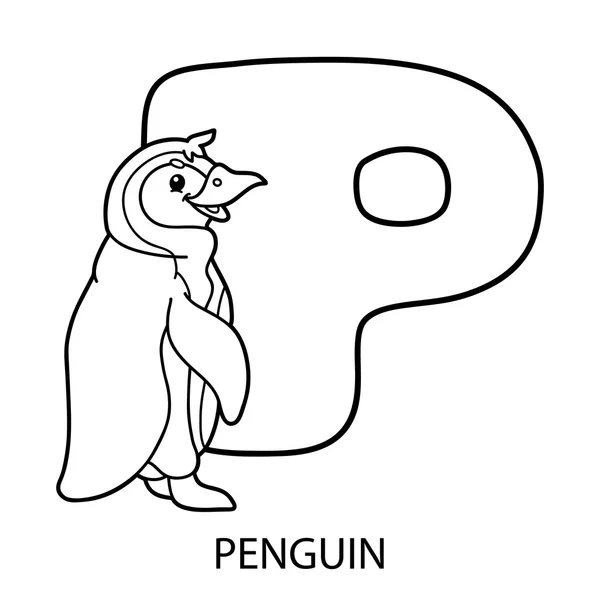 Animal alphabet coloring page stock vector by boyusya