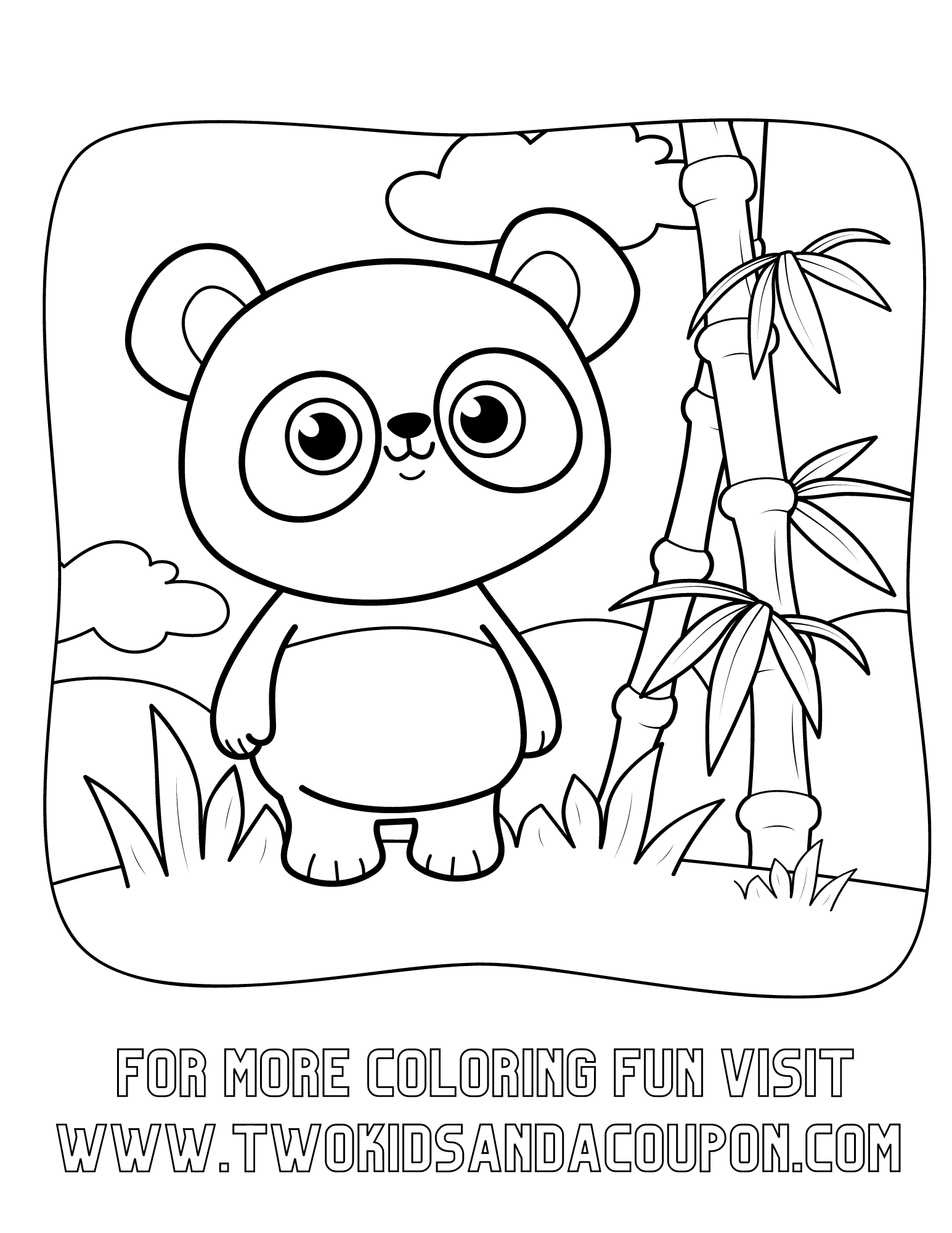 Fun panda facts and free printable panda coloring pages