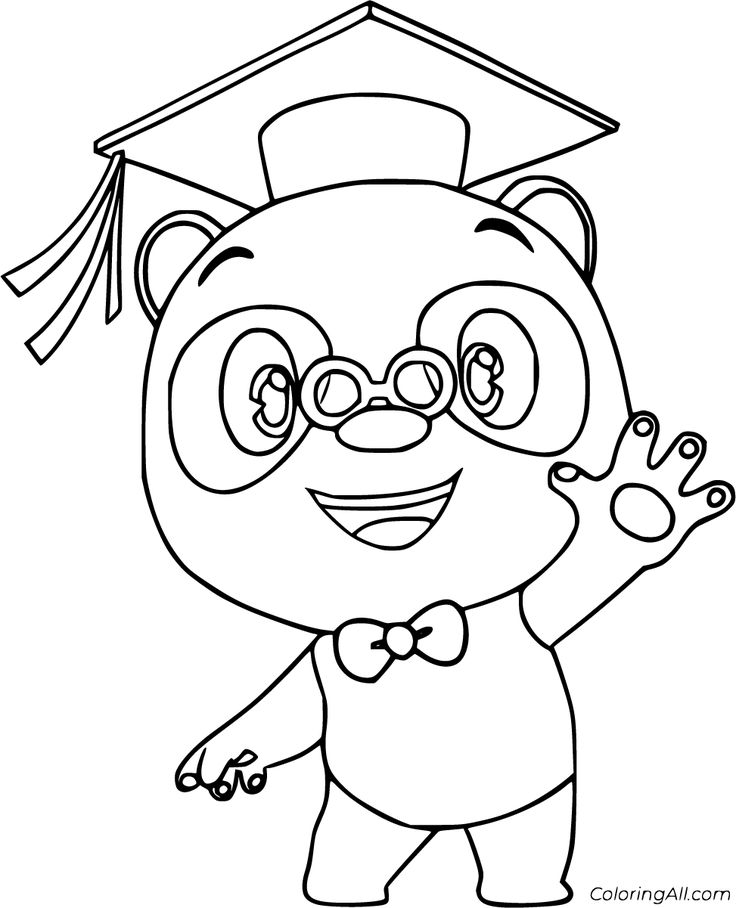 Free printable dr panda coloring pages easy to print from any device and automatically fit any pâ panda coloring pages cartoon coloring pages coloring pages