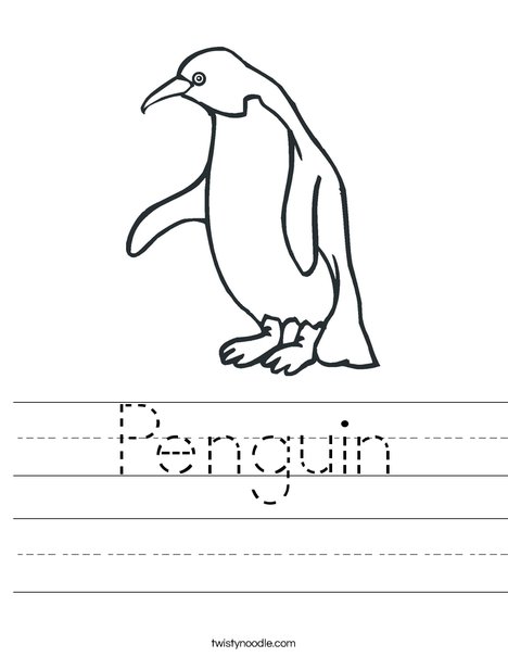 Penguin worksheet