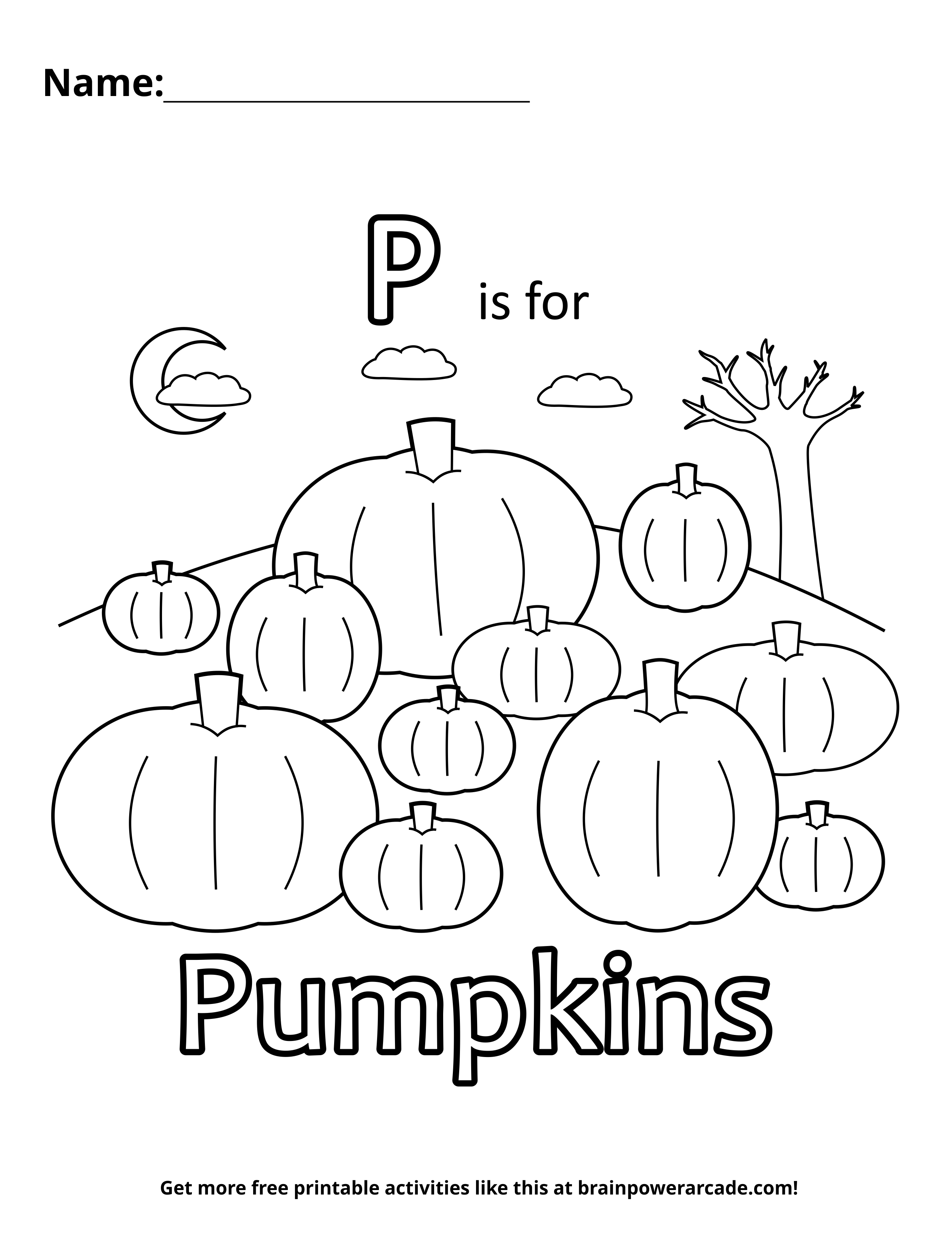 Coloring pages brainpower arcade