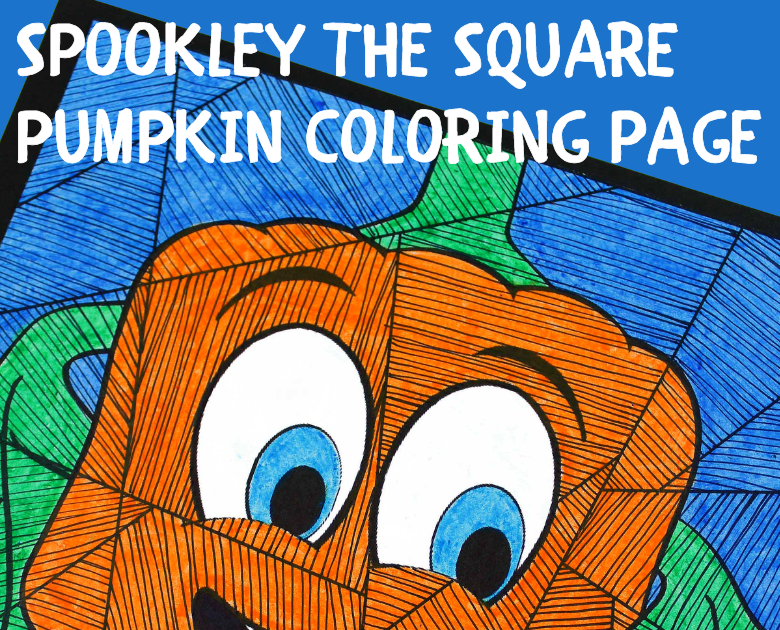 Spookley the square pumpkin coloring page