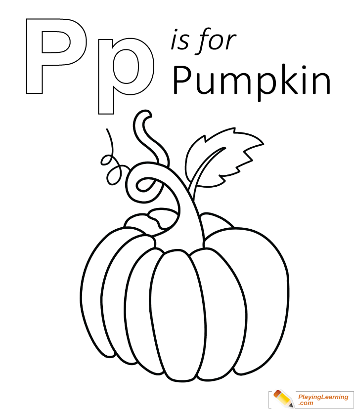 P is for pumpkin coloring page free p is for pumpkin coloring page