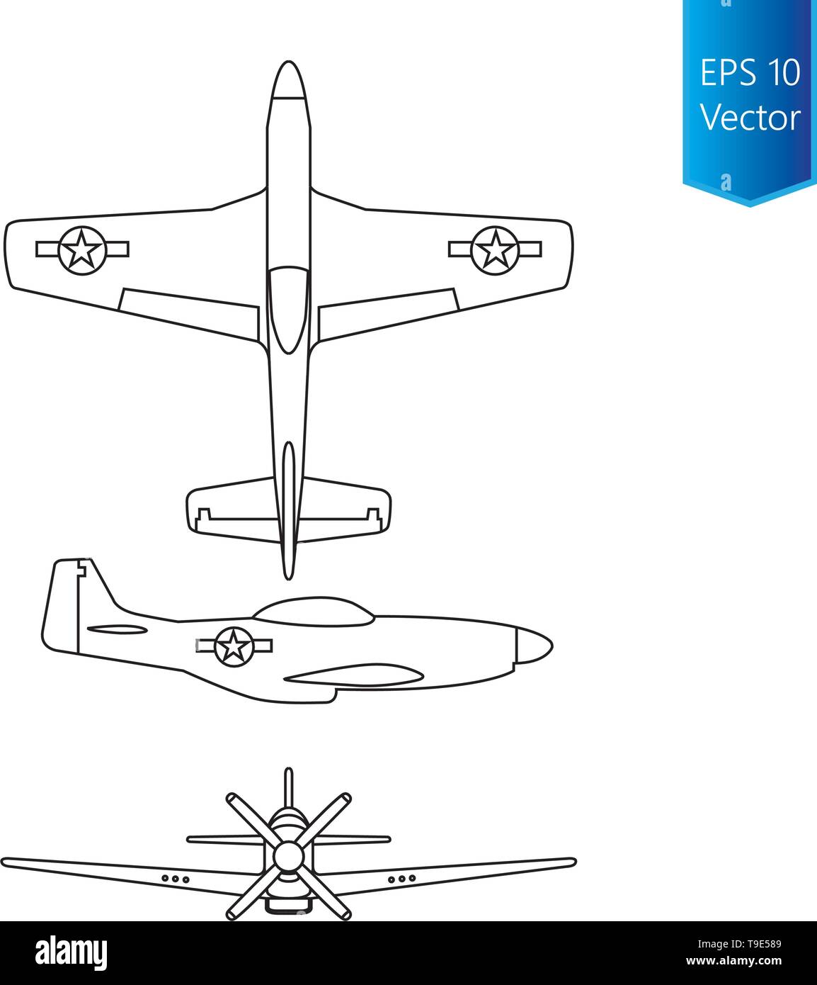 North american mustang pd stock vector images
