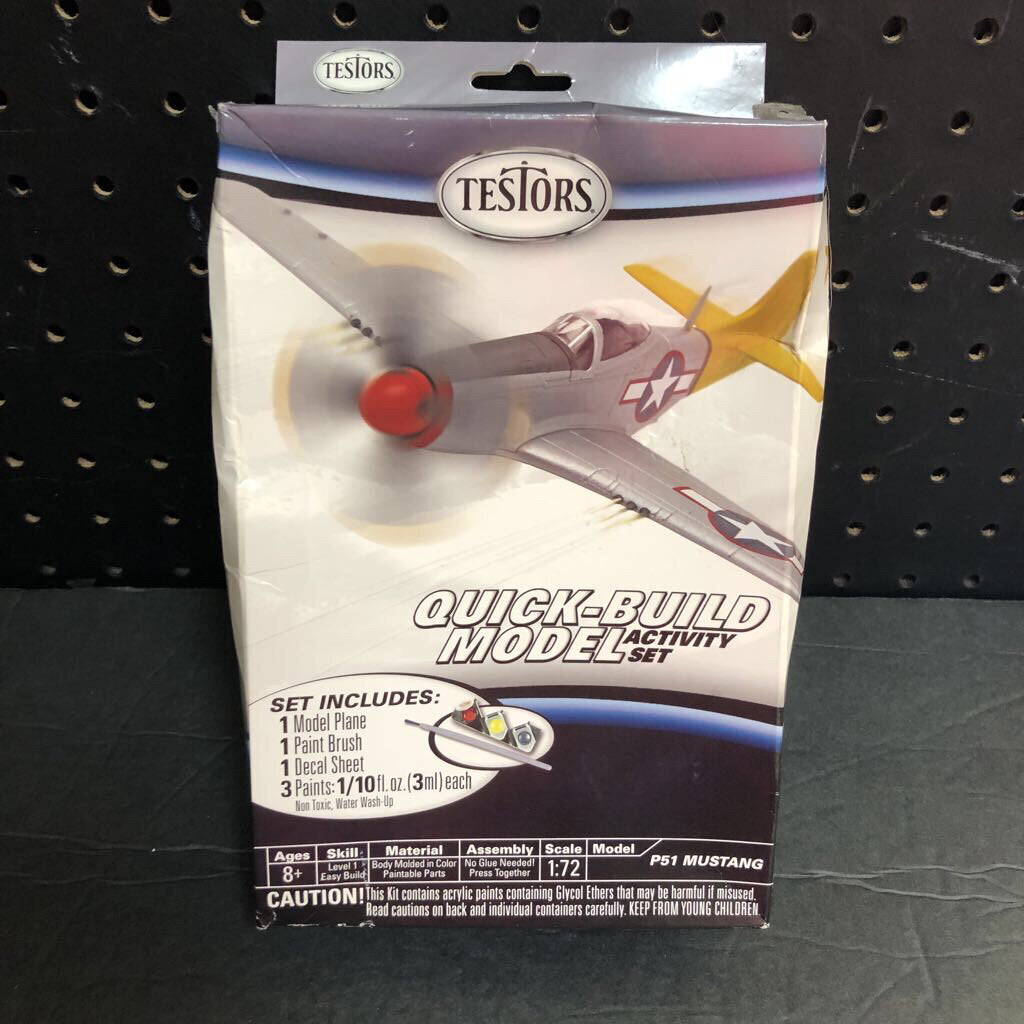 P mustang plane quick build model kit new testors â encore kids consignment