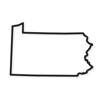 Pennsylvania outline images â browse photos vectors and video