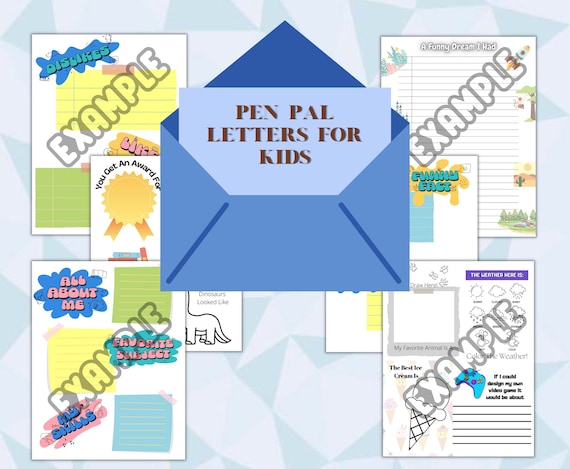 Pen pal coloring pages for kids