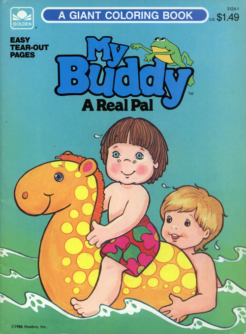 My buddy coloring book coloring books at retro reprints