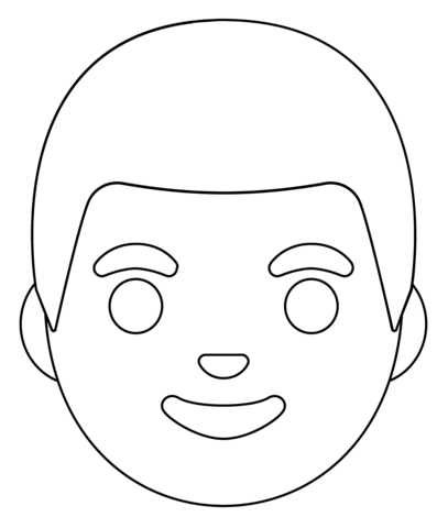 Man emoji coloring page free printable coloring pages