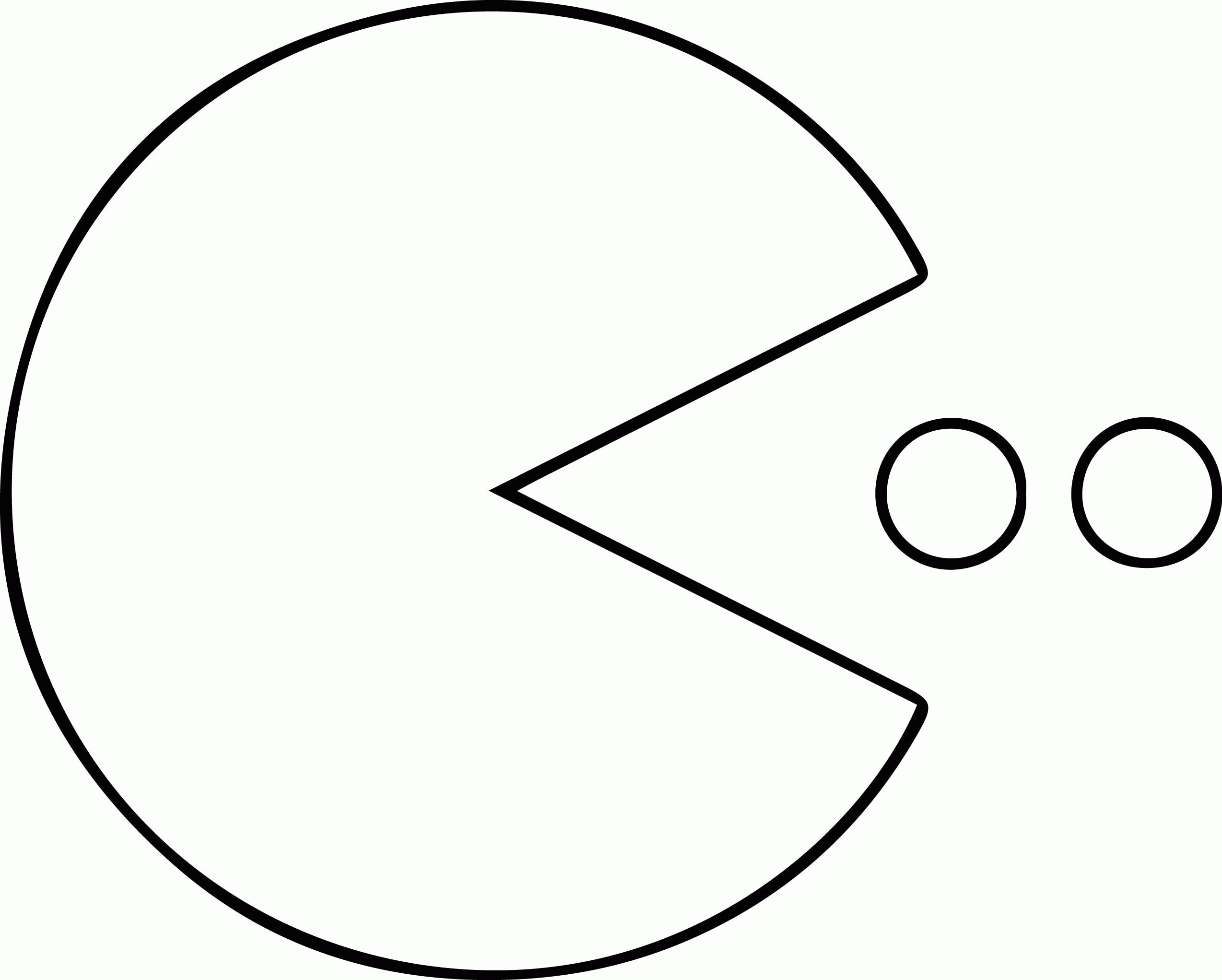 Free printable pac man template